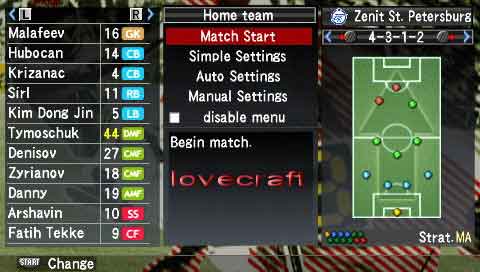 ���� ��� PSP Pro Evolution Soccer 2009